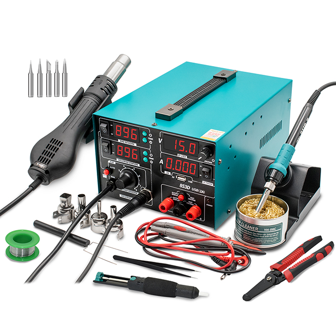 853D Hot Air Soldering Iron Station USA